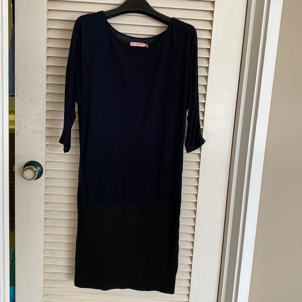 Black Juicy Couture long sleeve mini dress P